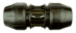 Universal repair coupler that connects and restores compatibility between different pipe materials and sizes without disassembly.