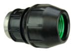 Large bore IPS‑OD large bore female adaptor used to connect HDPE pipe to a female NPT threaded interface.