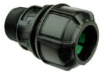 IPS‑OD male adaptor designed to convert HDPE pipe to a male NPT threaded connection.