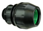Large bore IPS‑OD male adaptor coupler providing a secure transition from HDPE pipe to a male NPT threaded fitting.